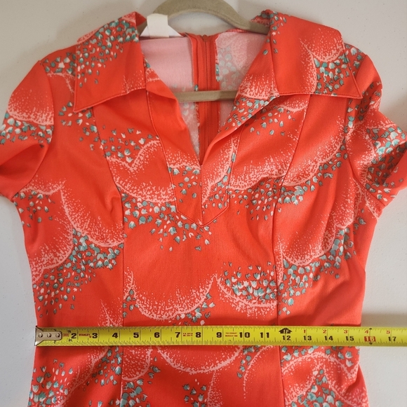 Vintage 1960's SEARS House Dress Hostess Midi A-Line Dress Women's Size Large - Picture 12 of 13